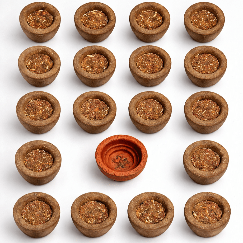 Lobhan Havan Cups | Organic Dhoop Cup