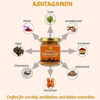 Ashtagandh Powder with Chandan, Kesar & Kumkum